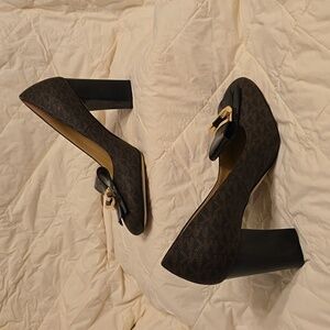 Michael Kors Logo Block Heels
